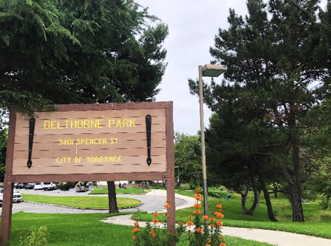 Delthorne park Sign