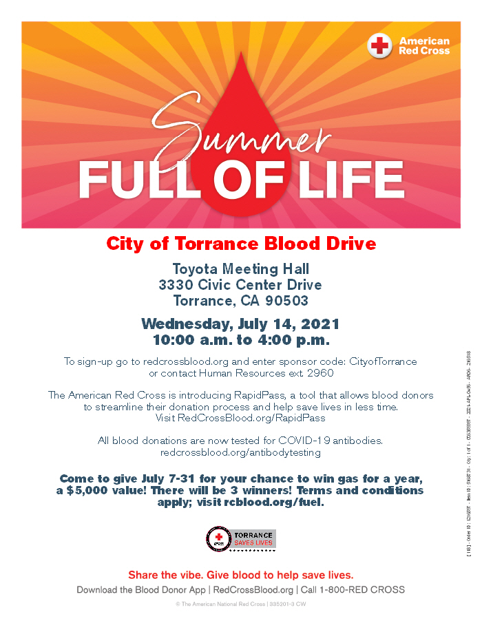 Torrance Blood Drive Info