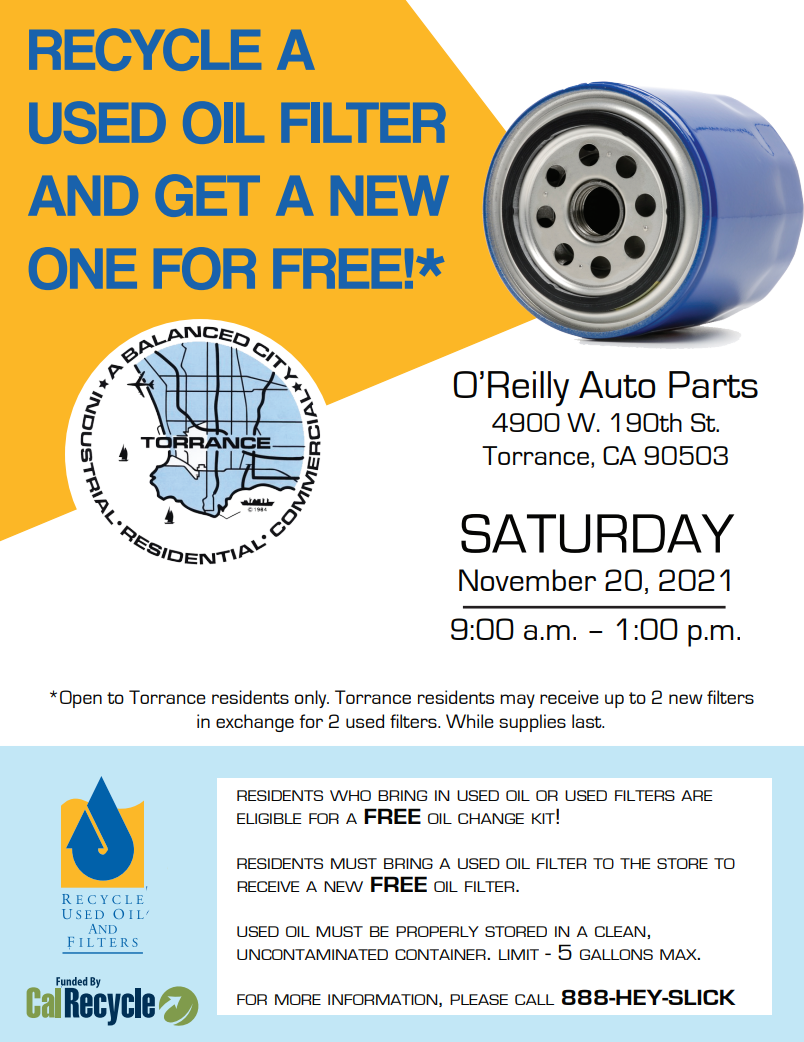 Oil Filter Event 11-20-21