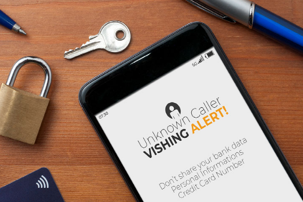 vishing alert on phone