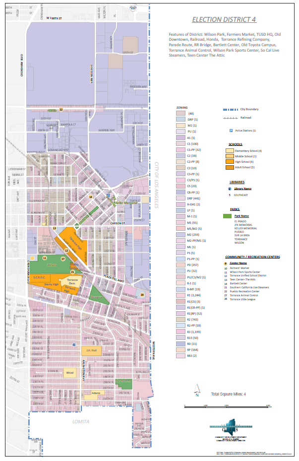 Updated map of District 4