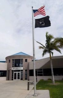 airport flag pole