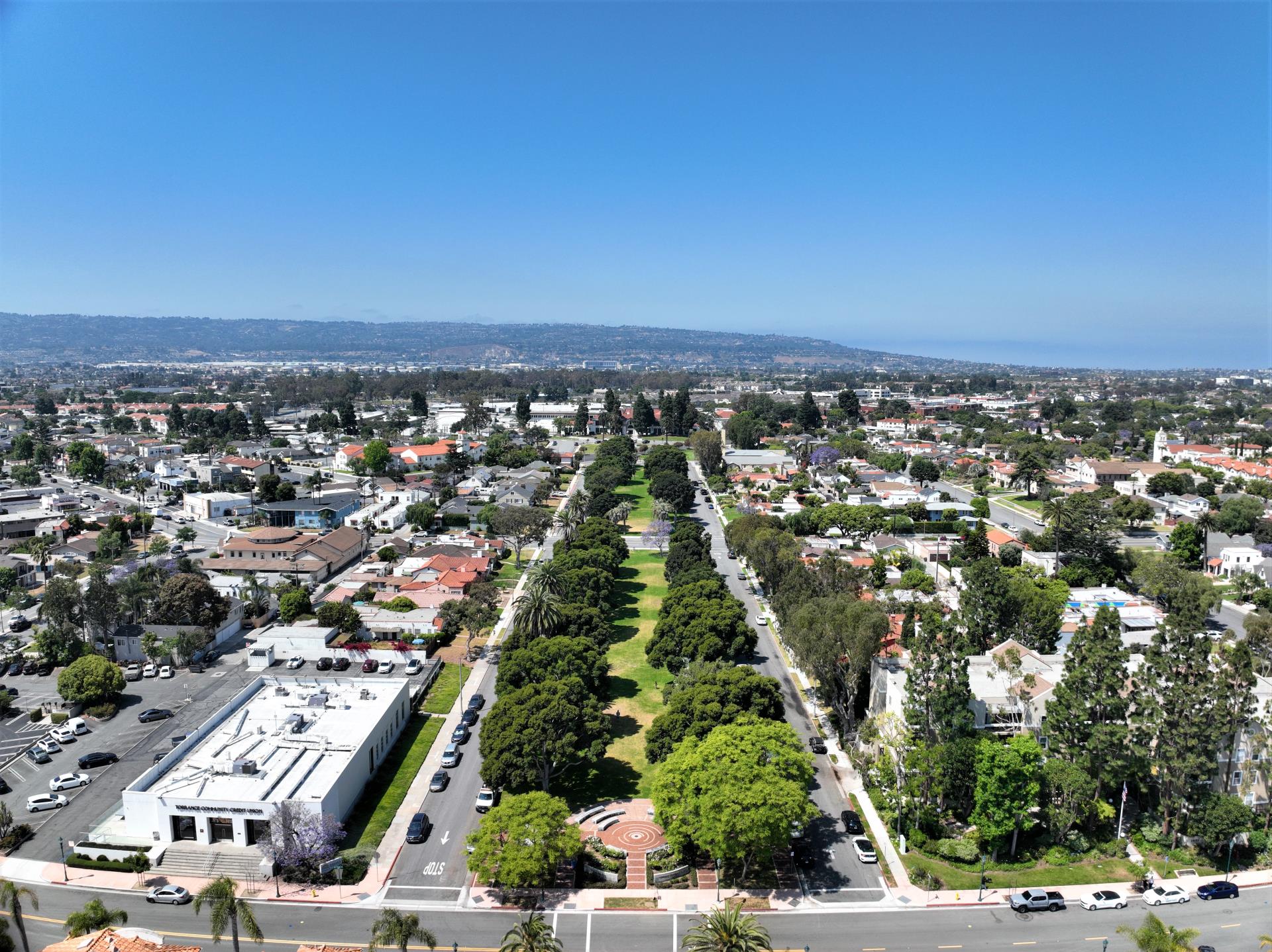 Aerial View of Downtown Torrance