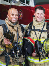 Image of two firefighters