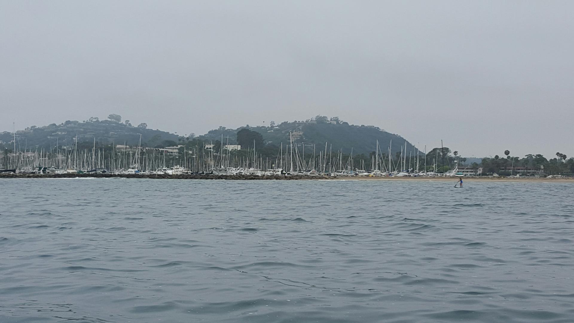 Santa Barbara Harbor filled with boats