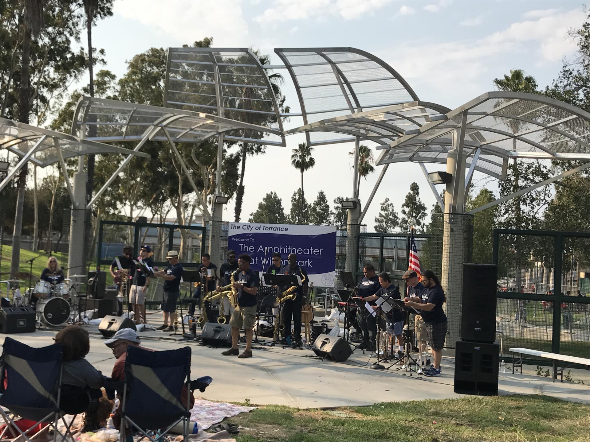 Mystic Wave Performing at Wilson Park Ampitheater